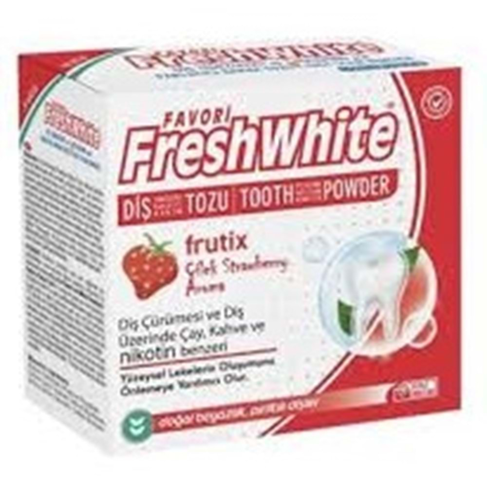 FRESH WHİTE DİŞ TOZU ÇİLEK 50 GR