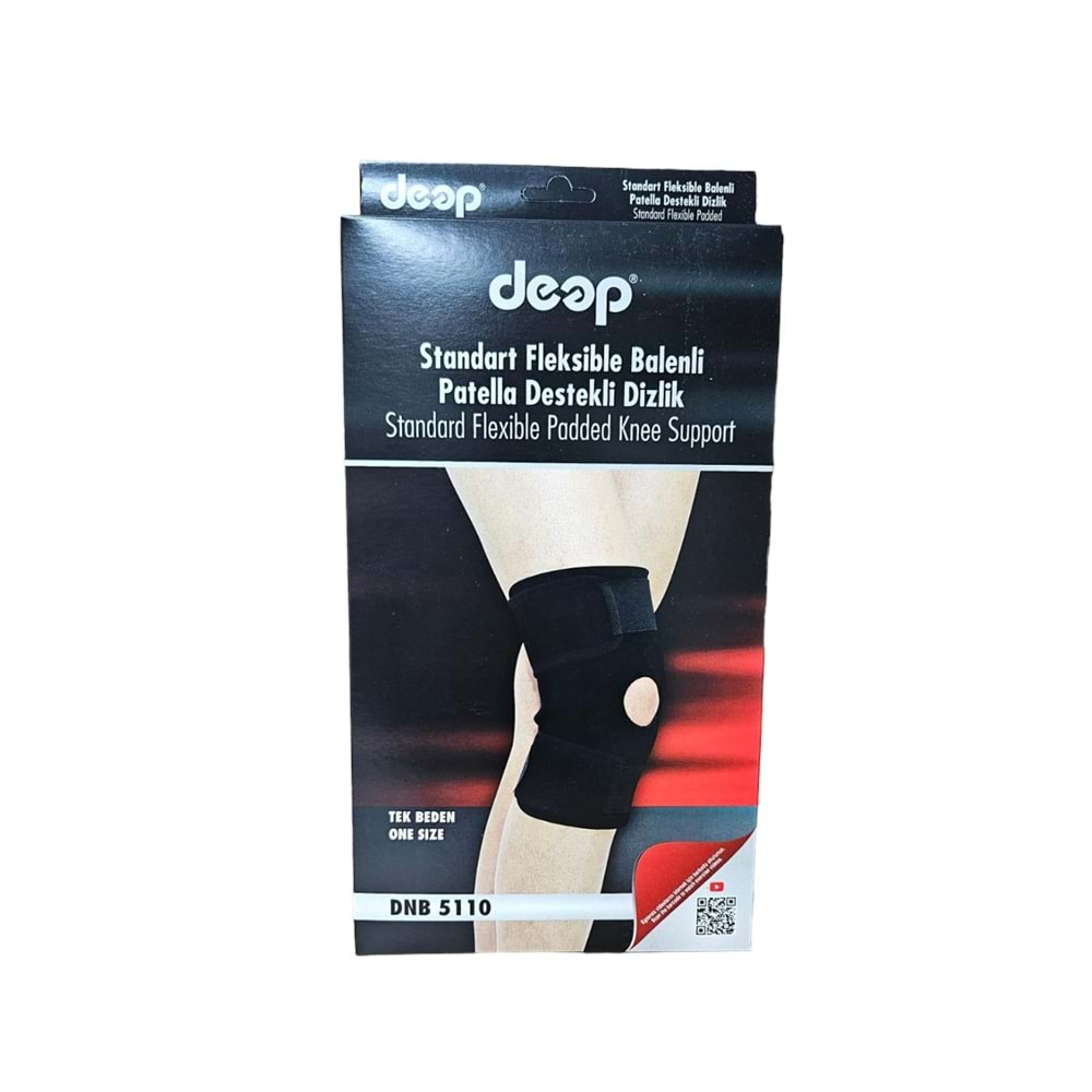 ABC (DEEP) STANDART FLEKSİBLE BALENLİ PATELLA DESTEKLİ DİZLİK