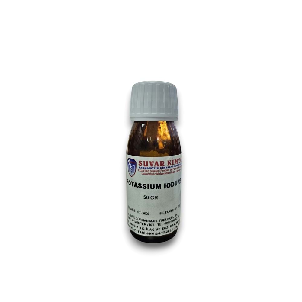 SUVAR POTASSIUM IODURE (POTASYUM İYODÜR) 50 GR
