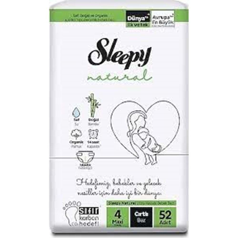 SLEEPY ÇOCUK BEZİ NO 4 52 ADET 2 Lİ JUMBO