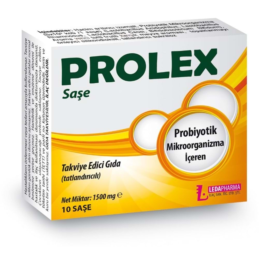 PROLEX PROBİYOTİK 10 SAŞE