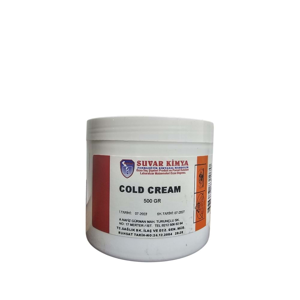SUVAR COLD CREAM 500 GR