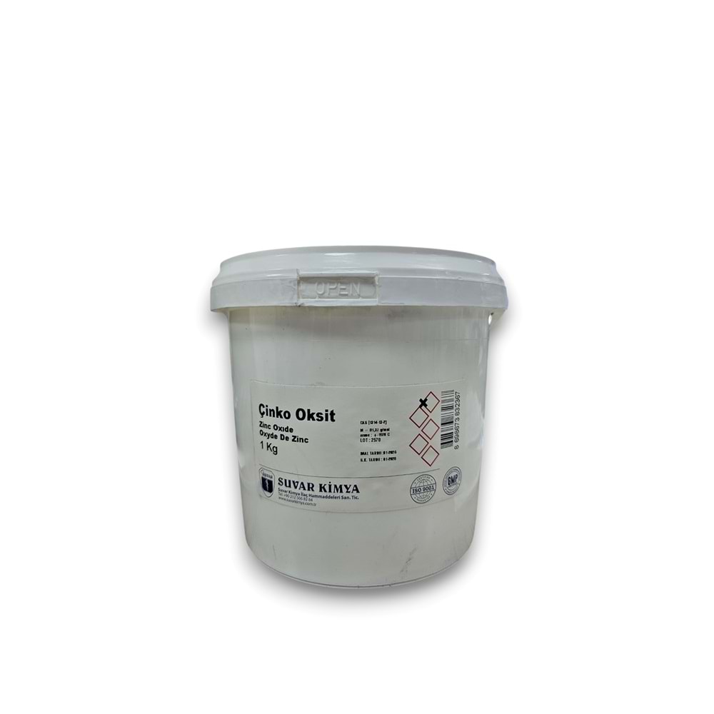 SUVAR OXYDE DE ZINC (ÇİNKO OKSİT) 1 KG