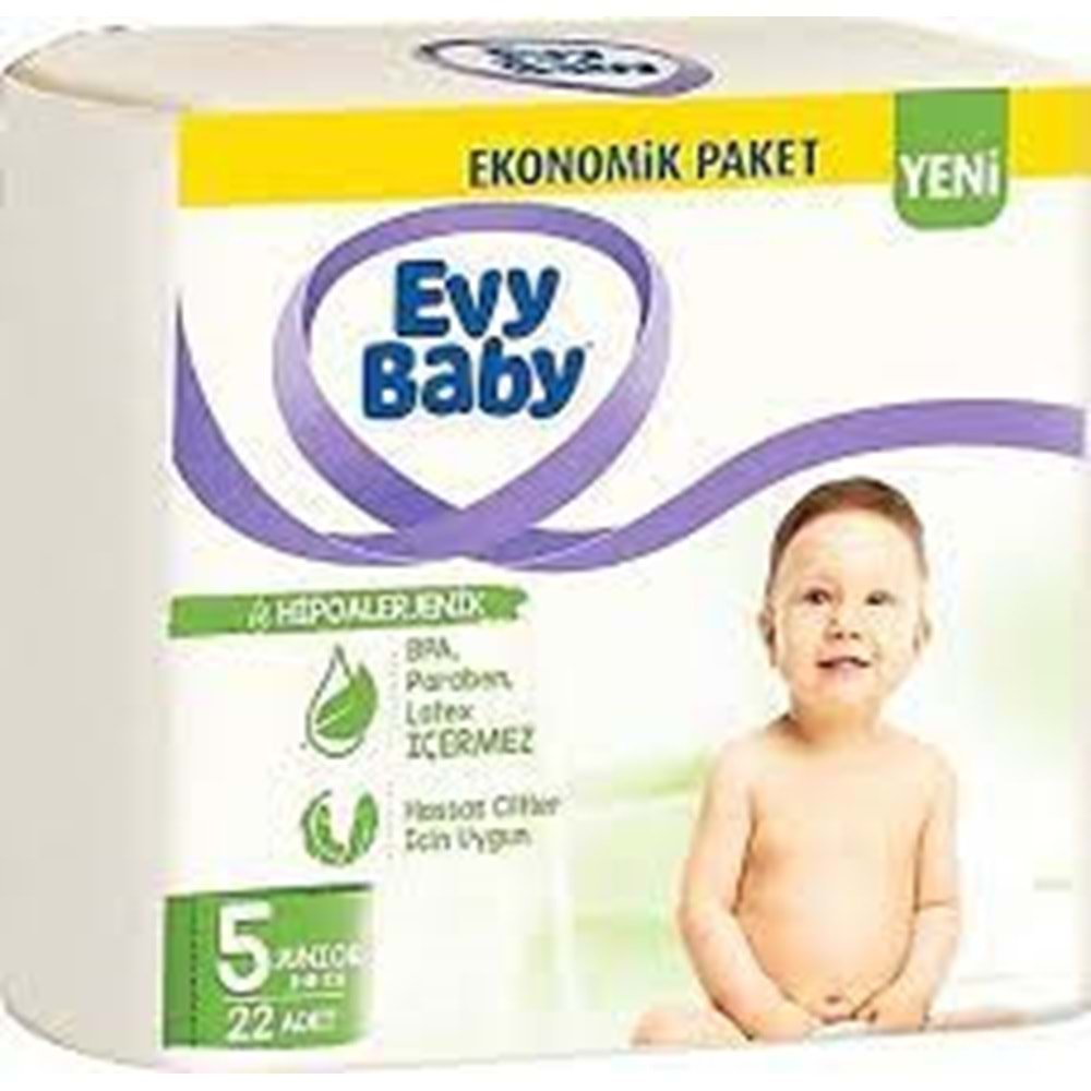 EVY BABY ÇOCUK BEZİ NO:5 22 ADET