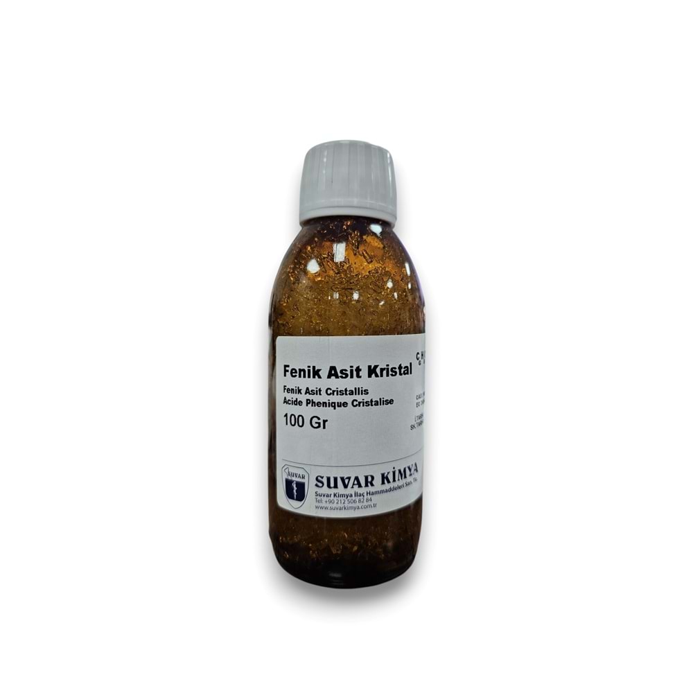 SUVAR ACIDE PHENIQUE CRİSTALİSE (FENİK ASİT KRİSTAL) 100 GR