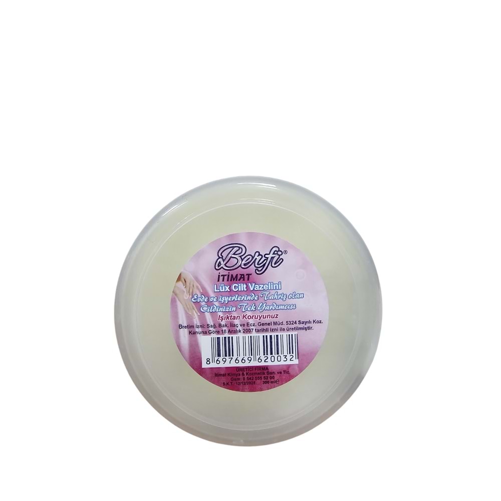 BERFİ İTİMAT BEYAZ VAZELİN 300 ML