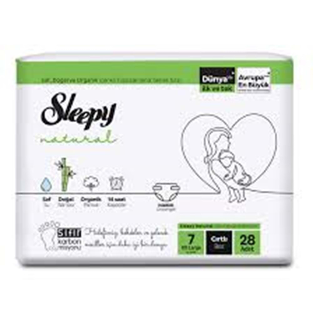 SLEEPY ÇOCUK BEZİ NO:7 28 ADET 2 Lİ JUMBO