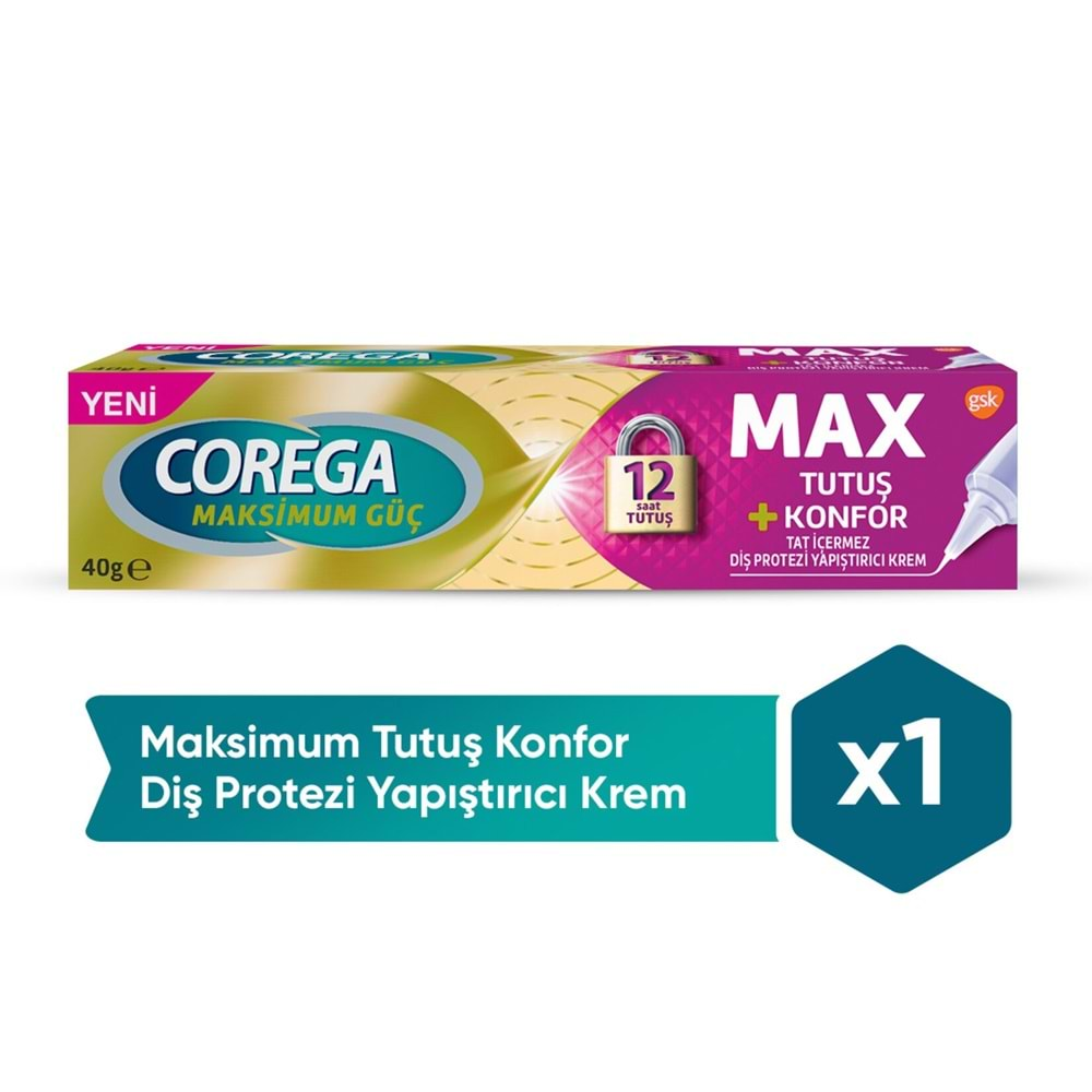 COREGA DİŞ PROTEZİ YAPIŞTIRICI MAX. TUTUŞ 40 GR