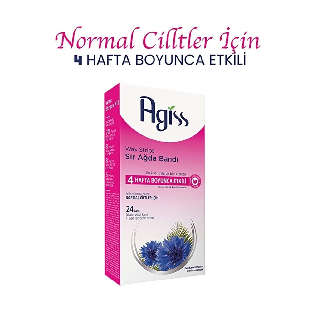 AGİSS SİR AĞDA BANT SETİ ( NORMAL CİLT / 24 ADET )