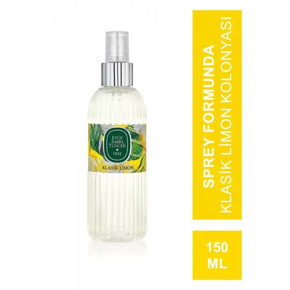 EYÜP SABRİ TUNCER LİMON KOLONYASI 150 ML ( SPREYLİ )