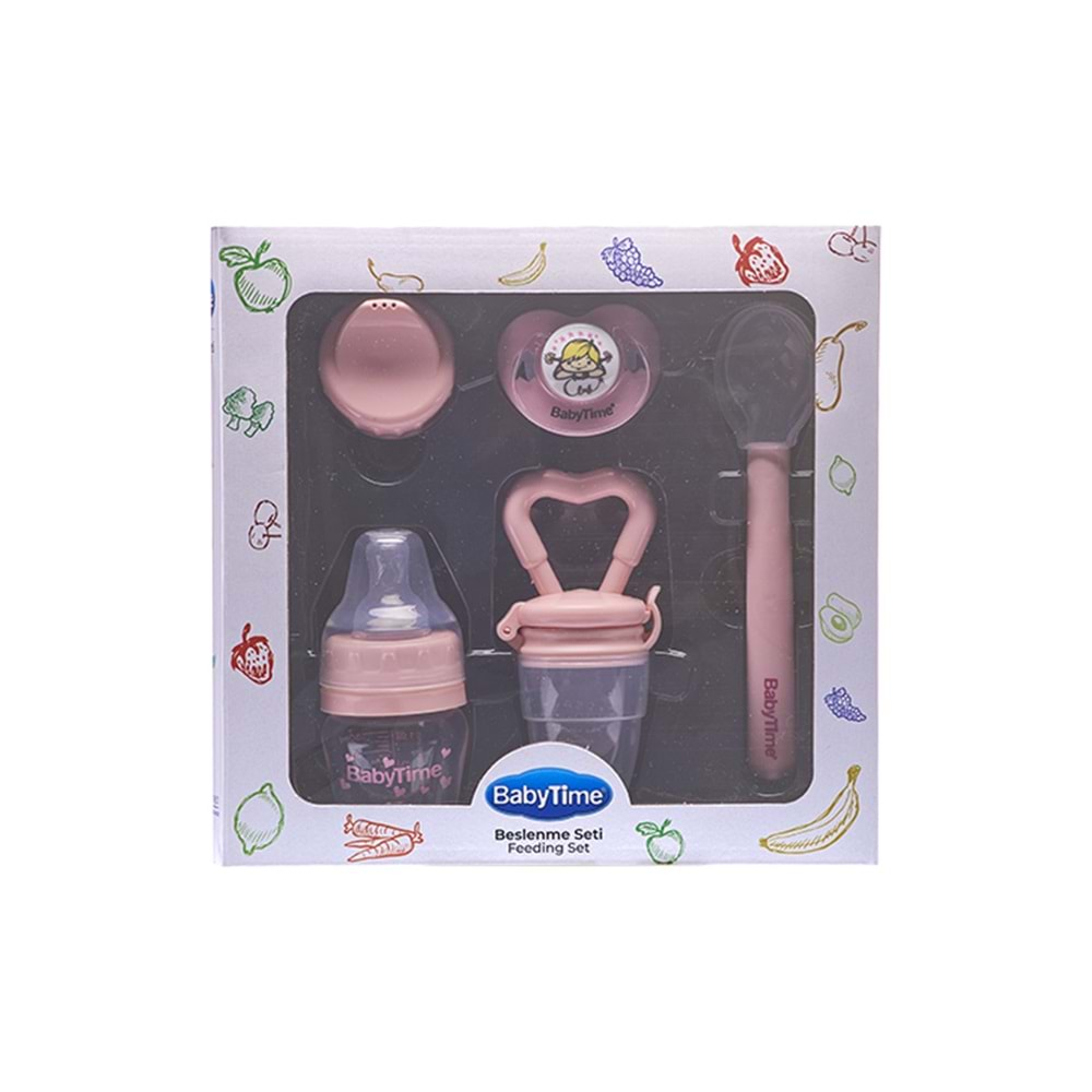 BT513 BABY TİME BESLENME SETİ PEMBE