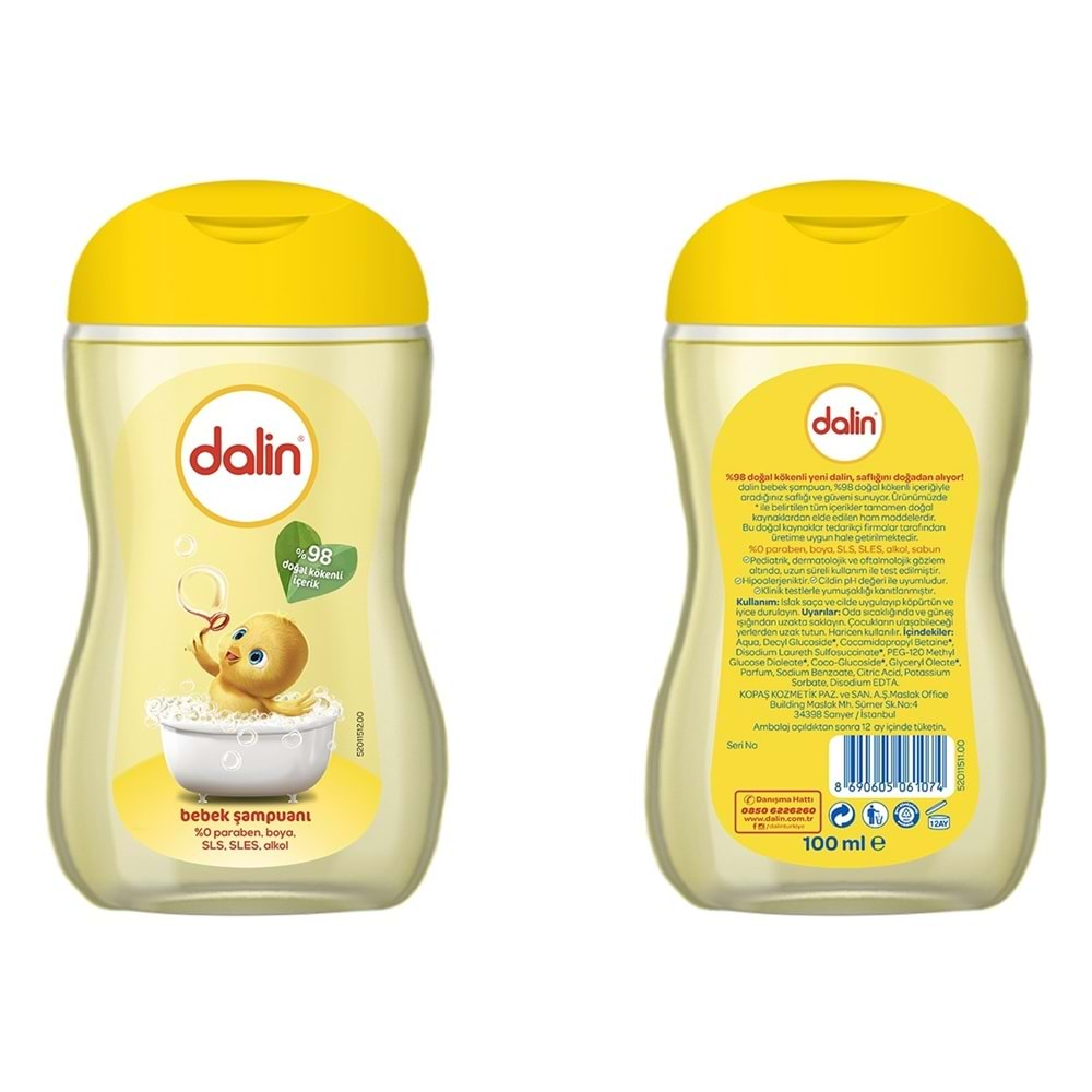 DALİN BEBEK ŞAMPUANI 100 ML