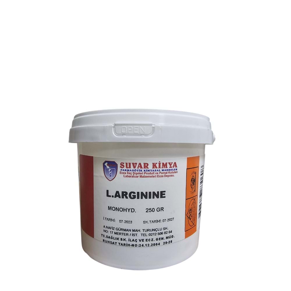 SUVAR L.ARGININE (ARJİNİN) 250 GR