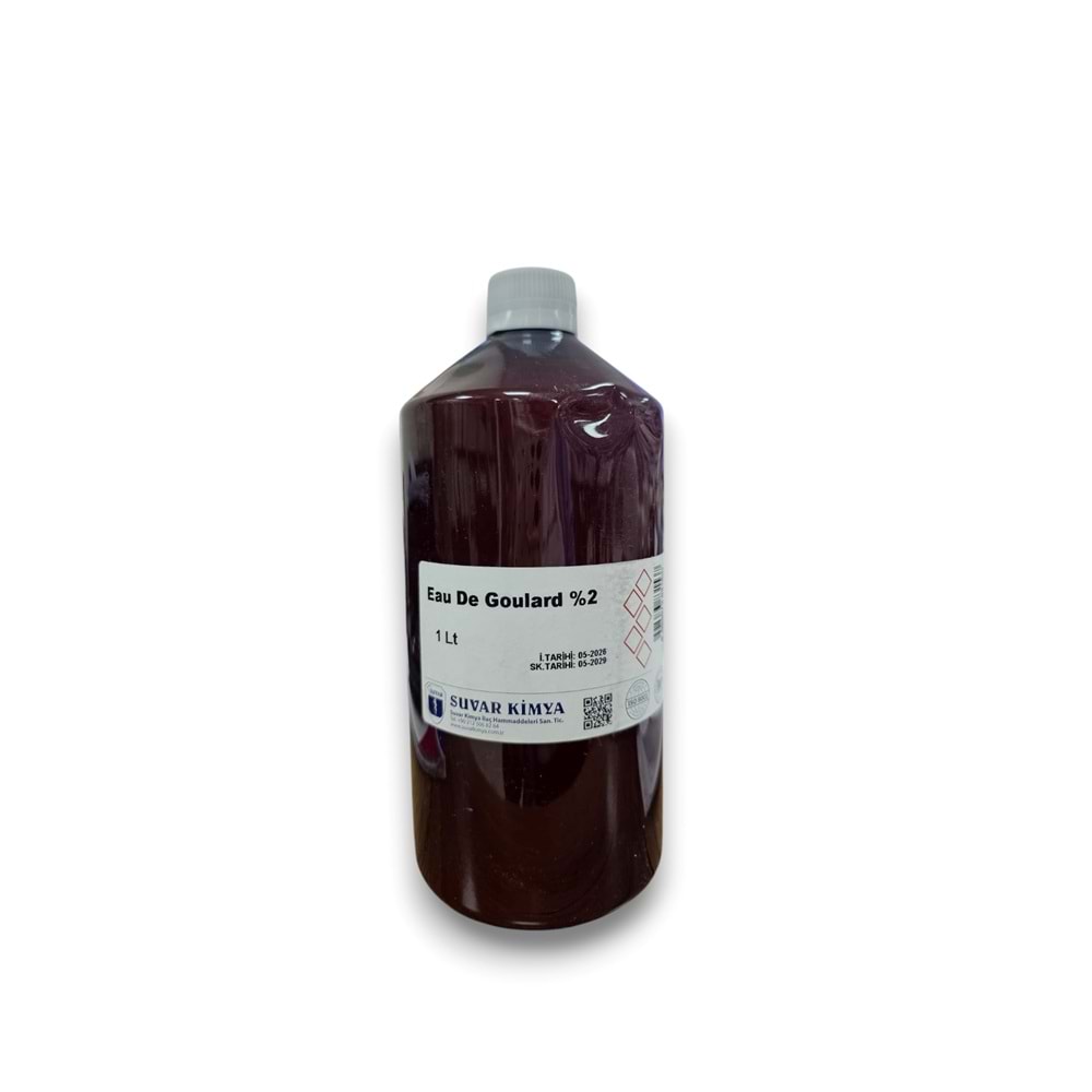 SUVAR EAU DE GOULARD % 2 (HAZIR KURŞUN SUYU) 1 LT