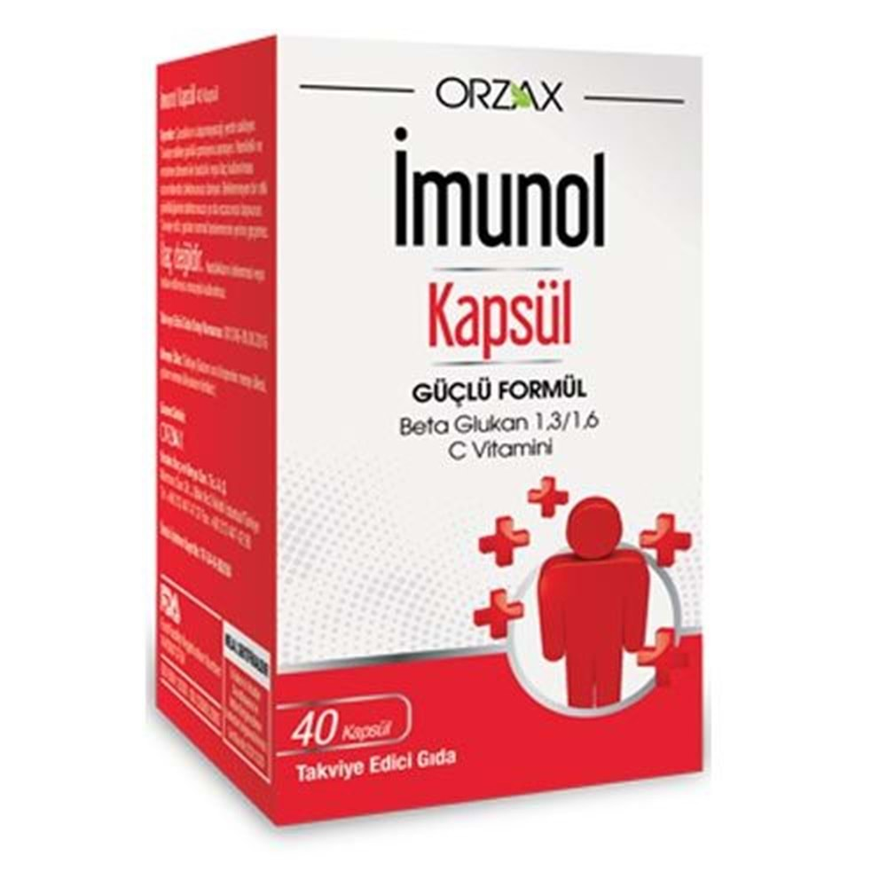 ORZAX OCEAN İMUNOL (1,3/1,6 BETA GLUKAN / C VİT.) 40 KAPSÜL