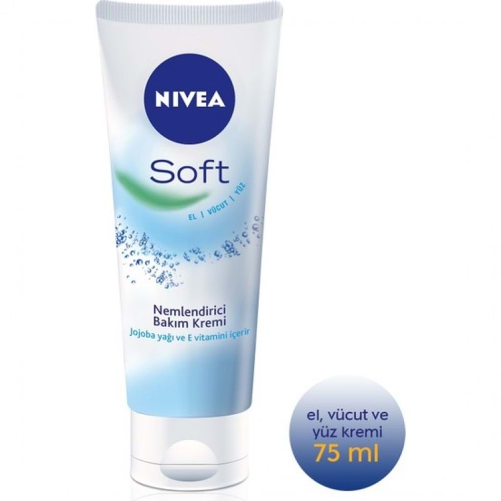 NİVEA SOFT TÜP KREM 75 ML