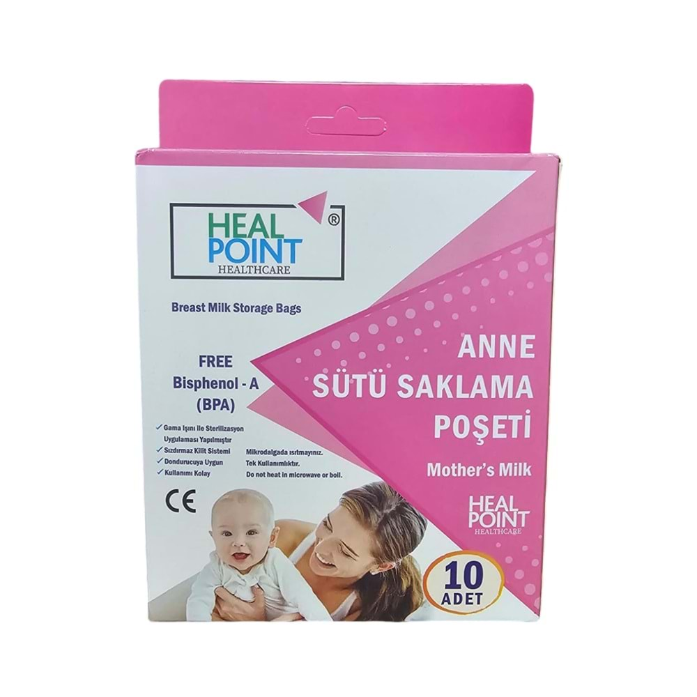 HEAL POINT SÜT SAKLAMA POŞETİ 10 ADET PEMPE