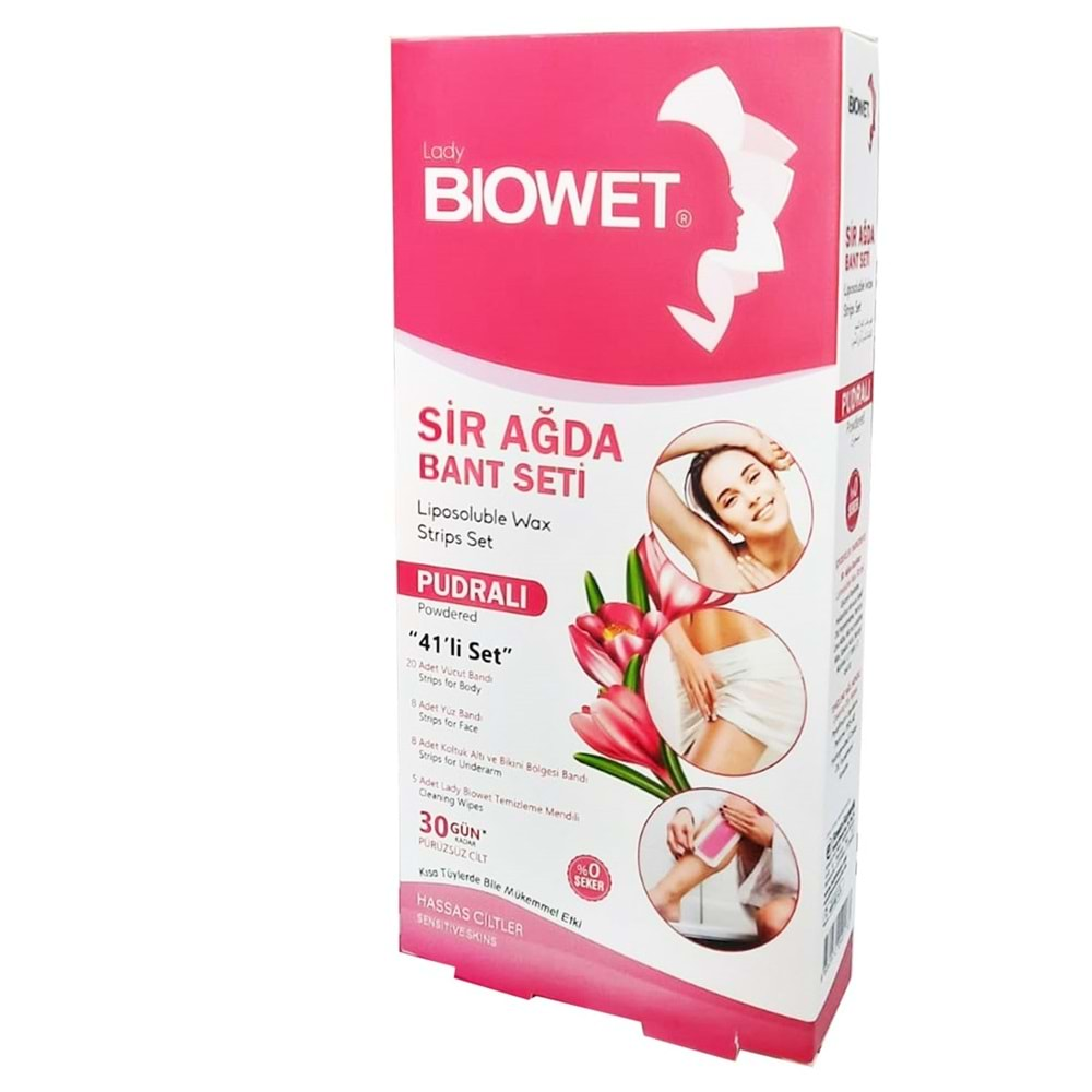 BIOWET SİR AĞDA BANT SETİ PUDRALI 41 Lİ