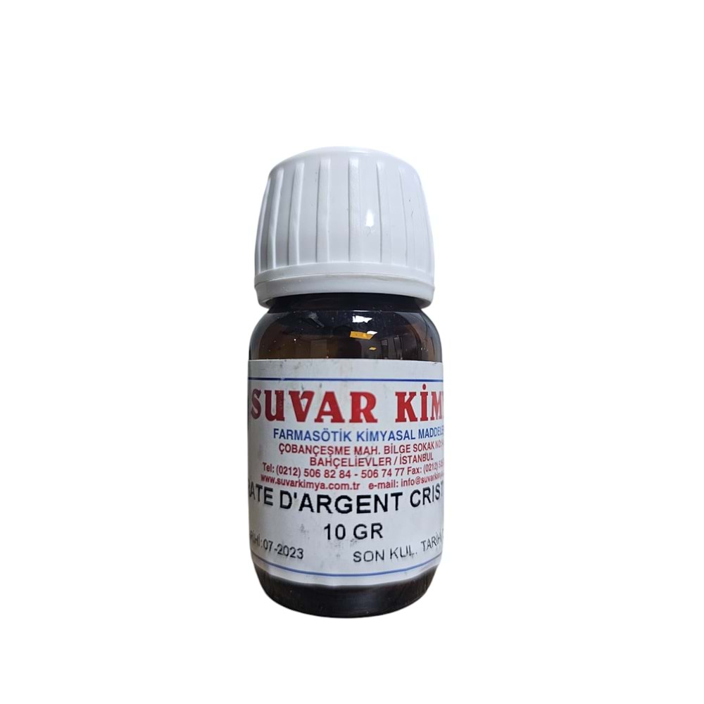 SUVAR NITRATE D.ARGENT CRISTALISE (GÜMÜŞ NİTRAT KRİSTAL) 10 GR