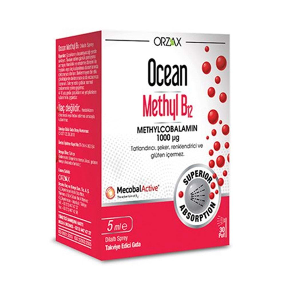 ORZAX OCEAN METHYL B12 1000 MCG 5 ML SPREY 30 PUF