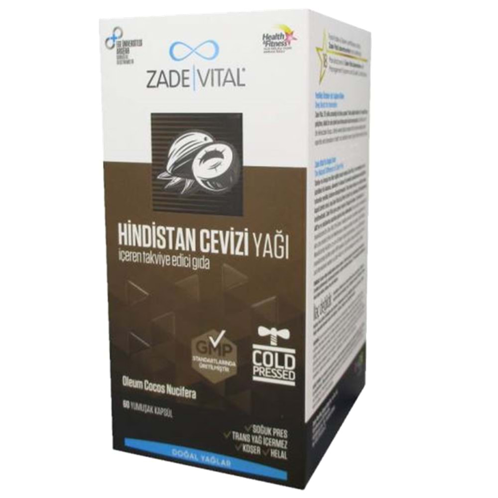 ZADE VİTAL HİNDİSTAN CEVİZ YAĞI 60 KAPSÜL