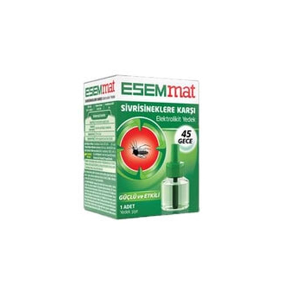 ESEMMAT SİVRİSİNEKLERE KARŞI ELEKTROLİKİT YEDEK 45 GECE