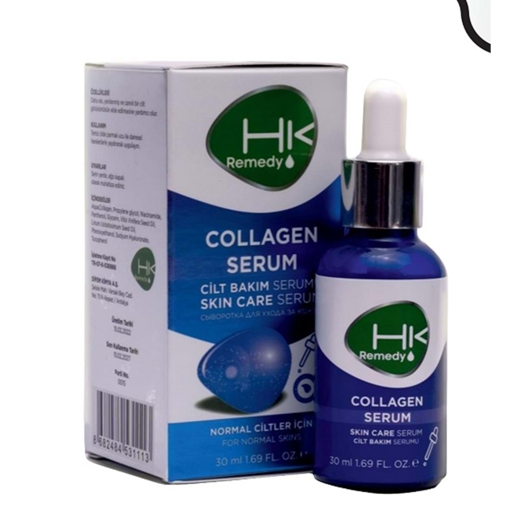 HK COLLAGEN ( KOLAJEN ) SERUM ( NORMAL CİLTLER İÇİN / 30 ML )