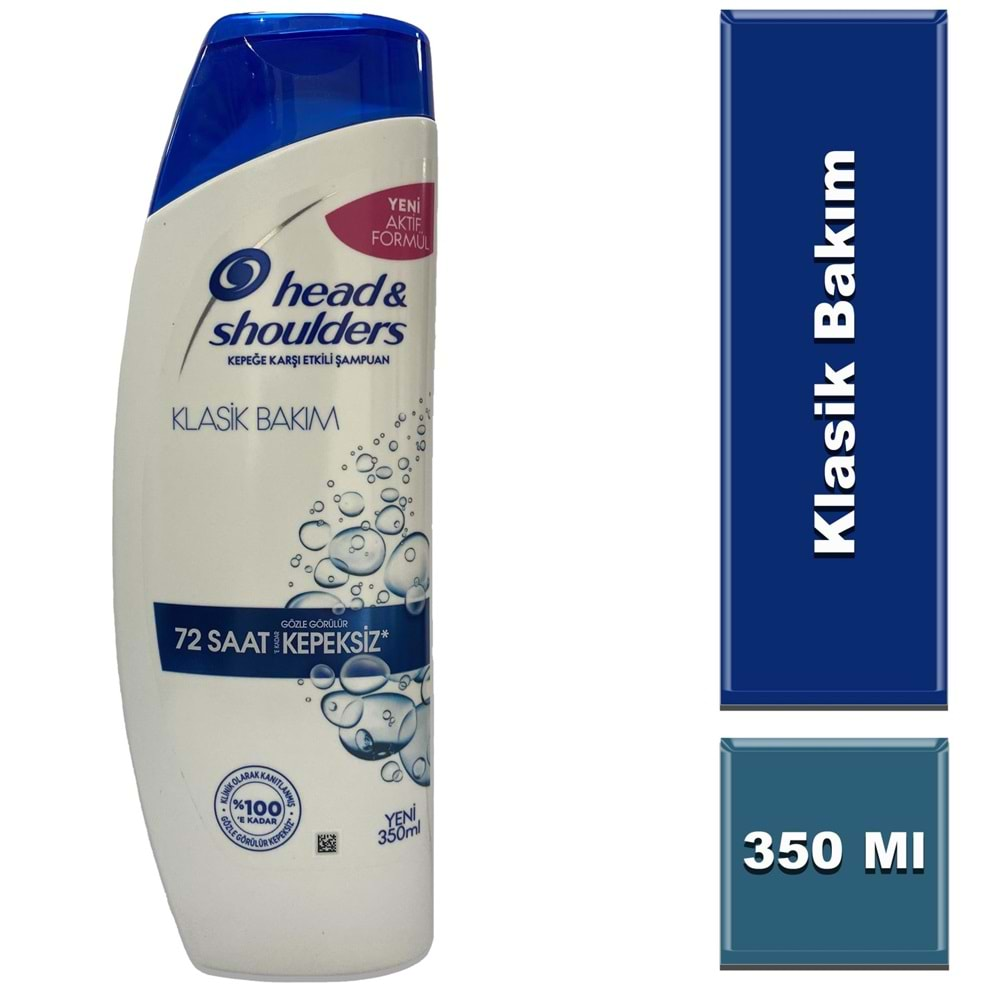 HEAD&SHOULDERS ŞAMPUAN (KLASİK BAKIM KEPEĞE KARŞI) 350 ML