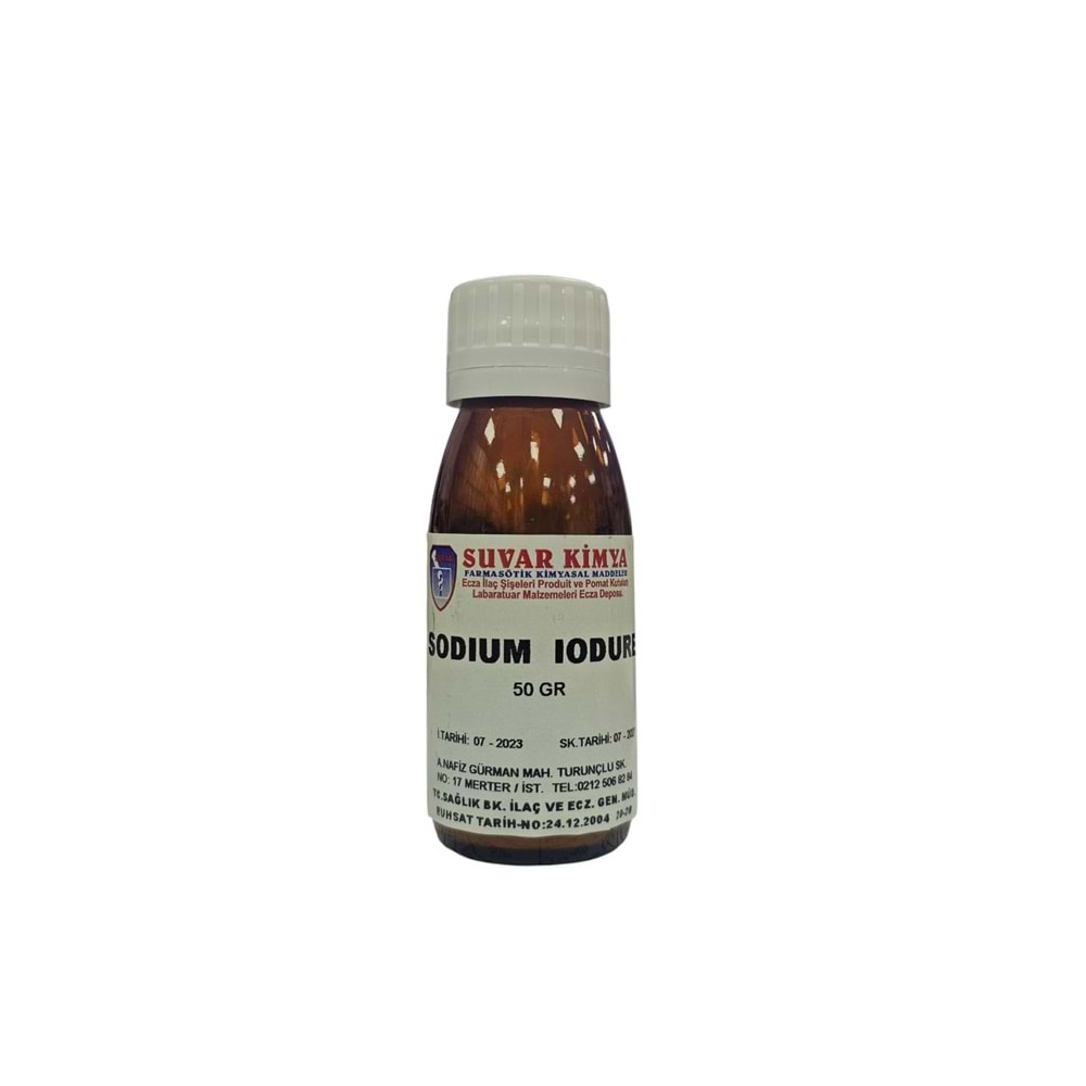 SUVAR SODIUM IODURE (SODYUM İYODÜR) 50 GR