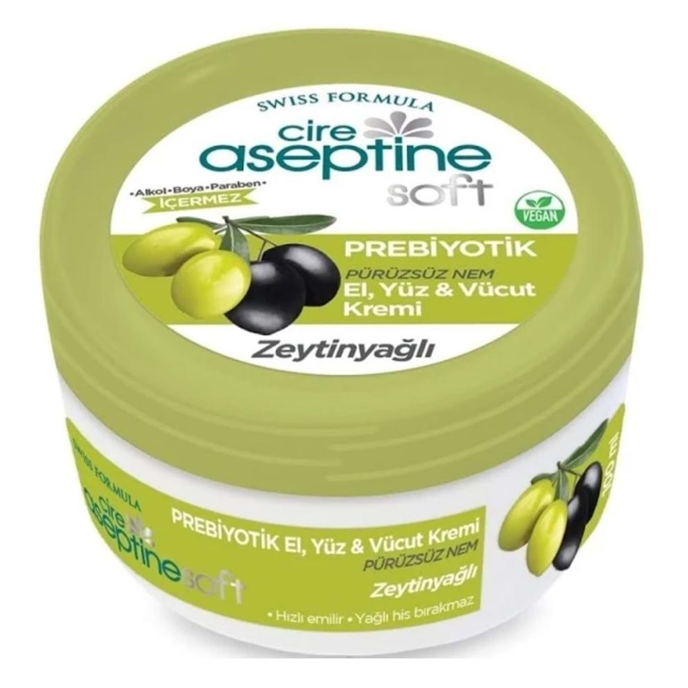 CİRE ASEPTİNE SOFT (EL, YÜZ & VÜCUT KREMİ/ ZEYTİNYAĞLI) 100 ML