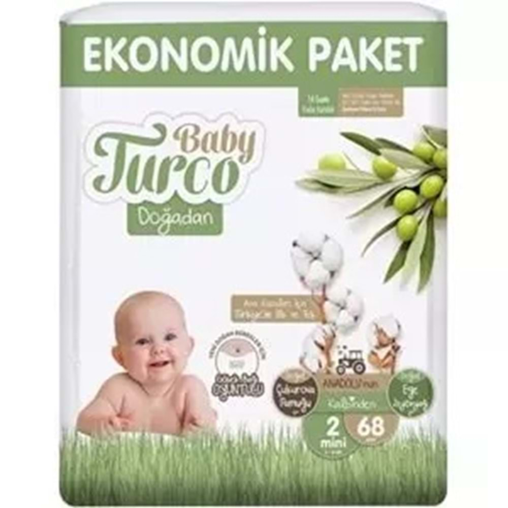 BABY TURCO ÇOÇUK BEZİ NO 2 68 Lİ