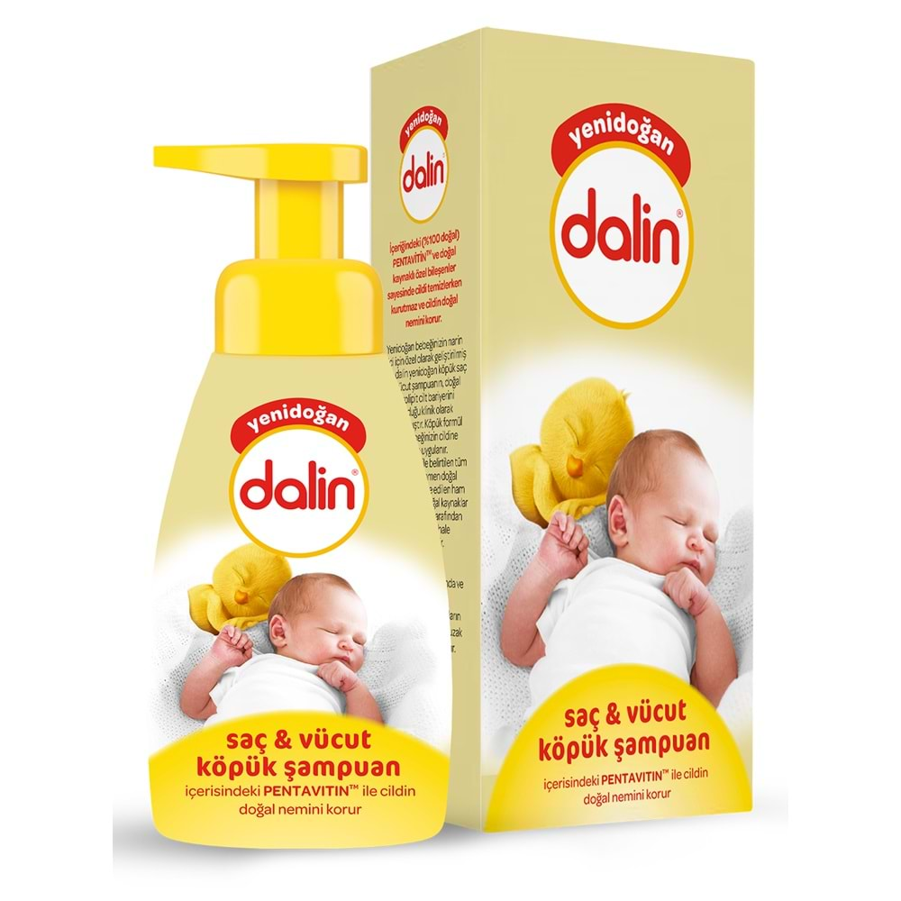 DALİN YENİDOĞAN SAÇ VE VÜCUT KÖPÜK ŞAMPUANI 200ML