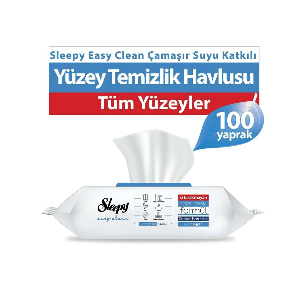 SLEEPY TEMİZLİK HAVLUSU (BEYAZ SABUN KATKILI) 100 LÜ