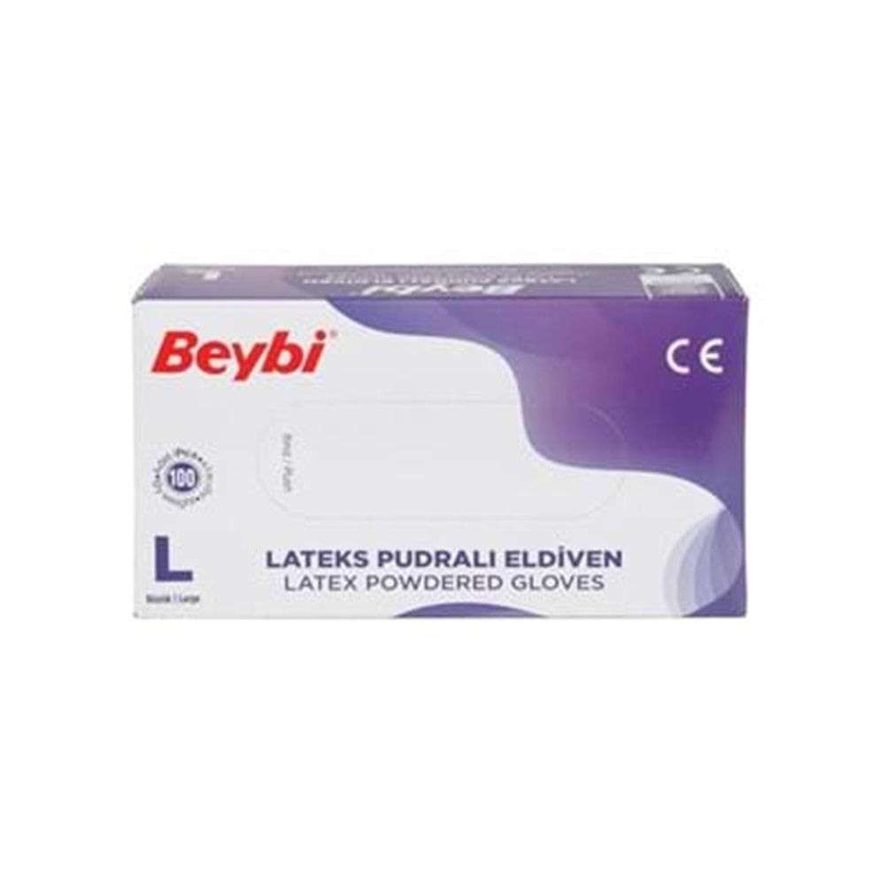 BEYBİ LATEKS PUDRALI ELDİVEN (LARGE/100 ADET)