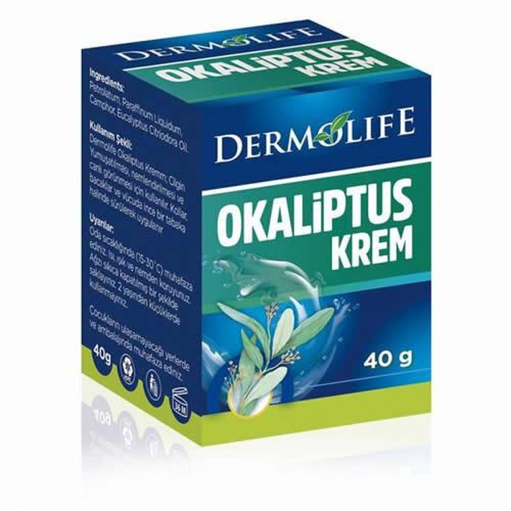 DERMOLİFE OKALİPTUS KREM (BUHARLAŞAN MERHEM) 40 GR