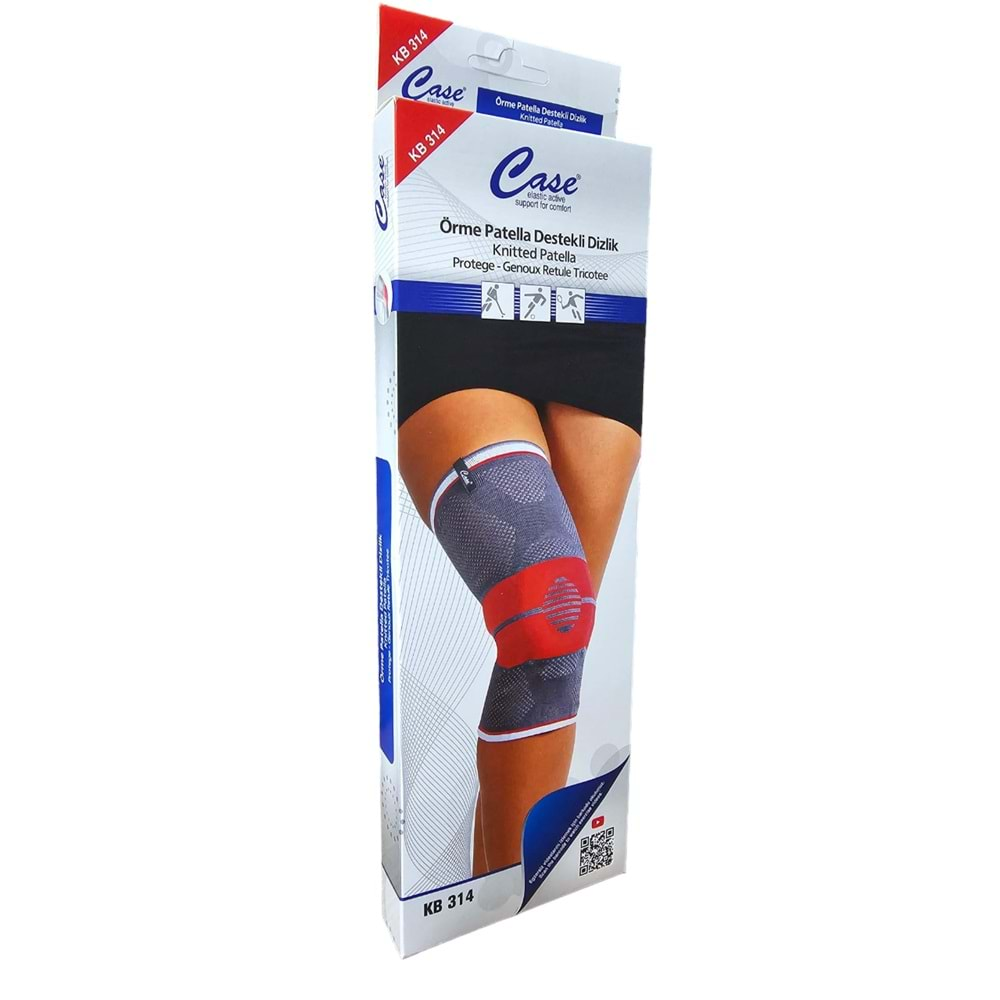 ABC (CASE) ÖRME PATELLA DESTEKLİ DİZLİK (XL)