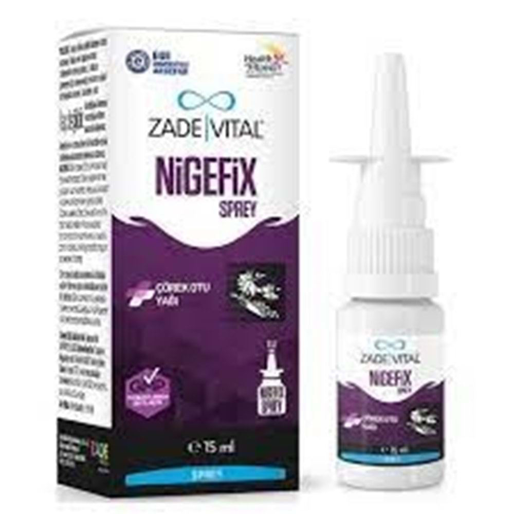 ZADE VİTAL NİGEFIX SPREY ÇÖREKOTU YAĞI 15 ML