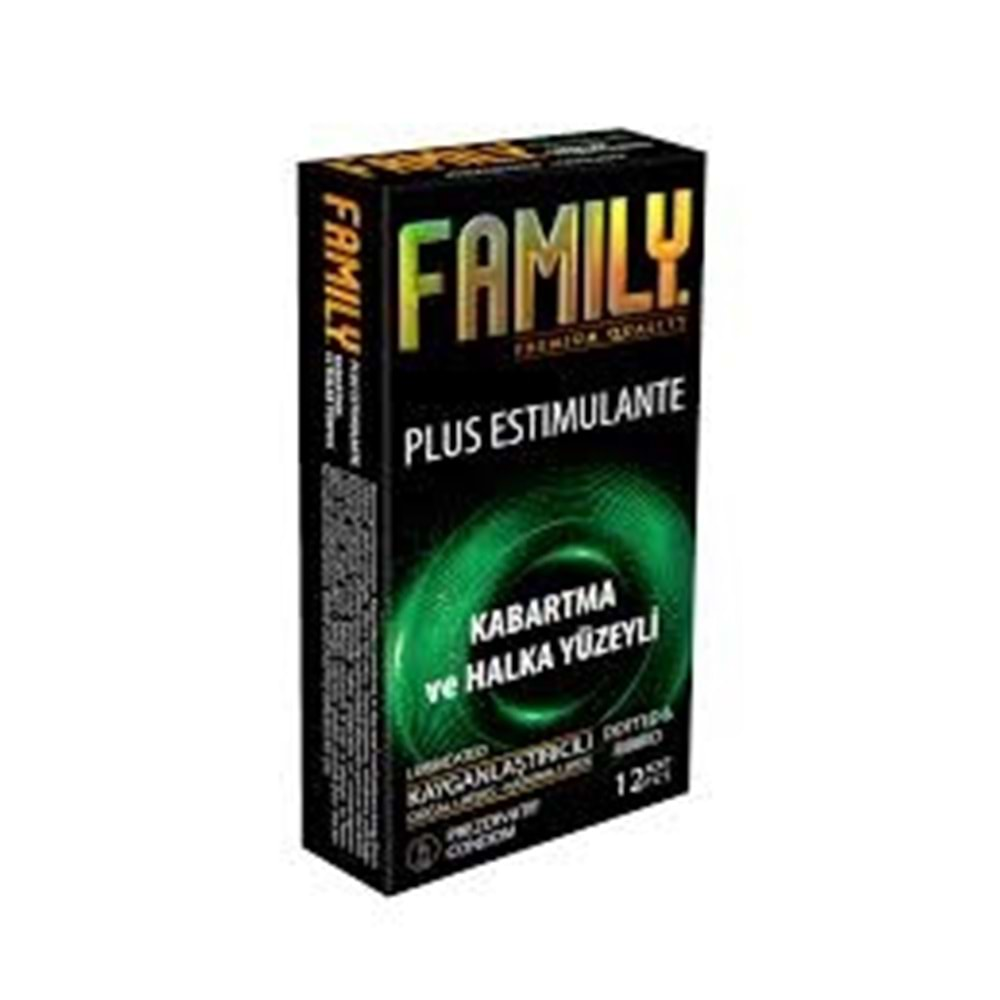 FAMILY PREZERVATİF (12 ADET/KABARTMA YÜZEYLİ)