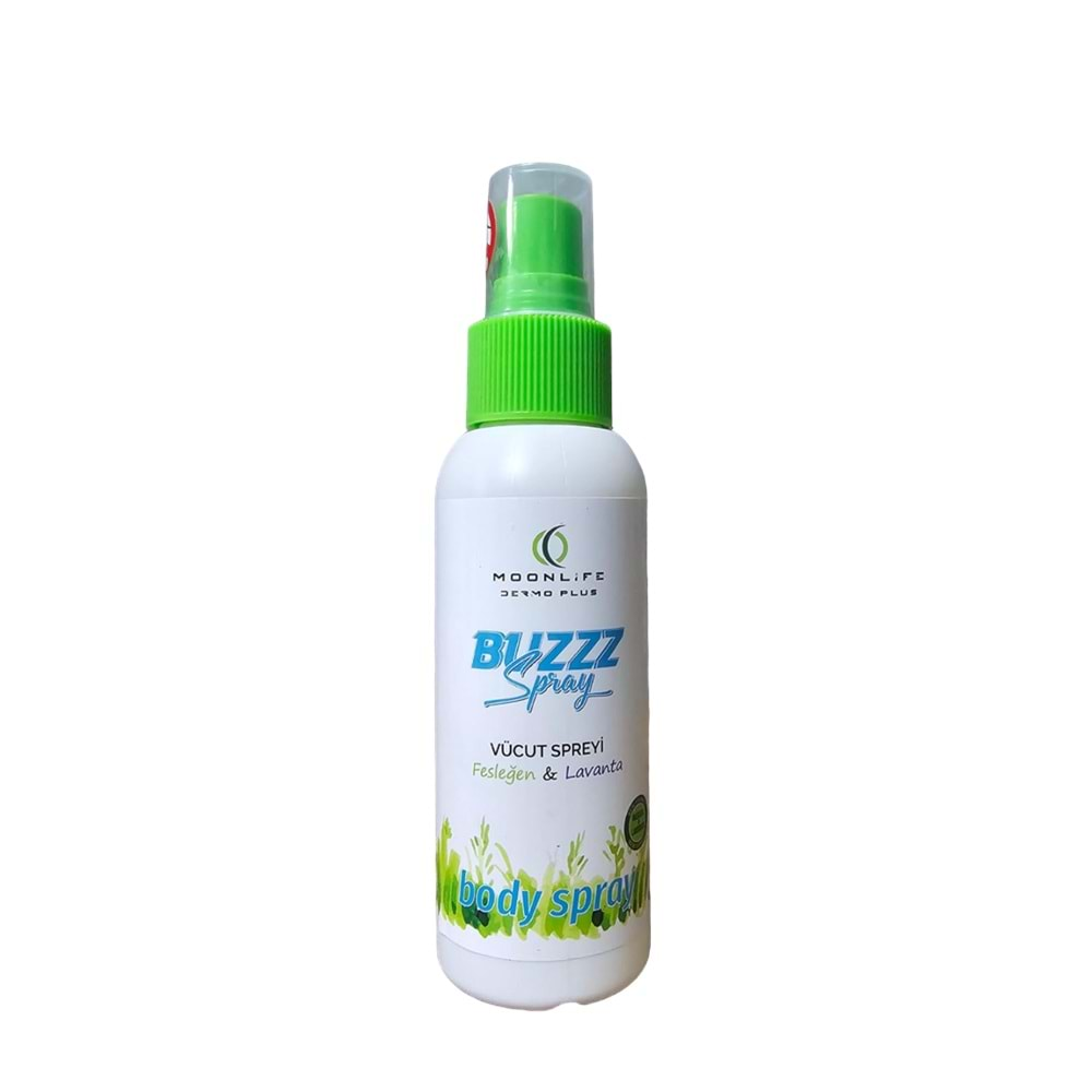 MOON LİFE BUZZ OFF SİVRİSİNEK KOVUCU SPREY 100 ML ( FESLEĞEN VE LAVANTA ) ( BEBEK VE ÇOCUKLAR İÇİN )