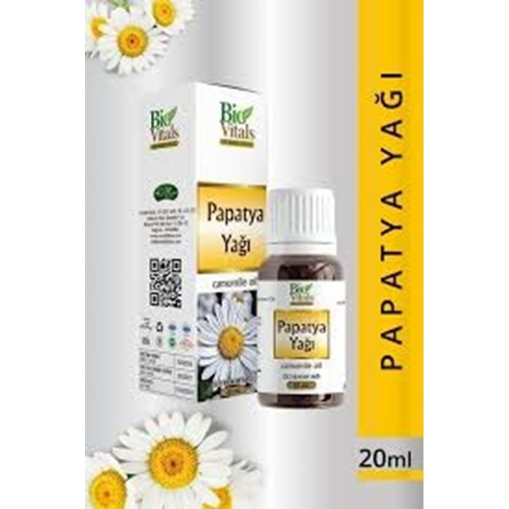 BİO VİTALS PAPATYA YAĞI 20 ML