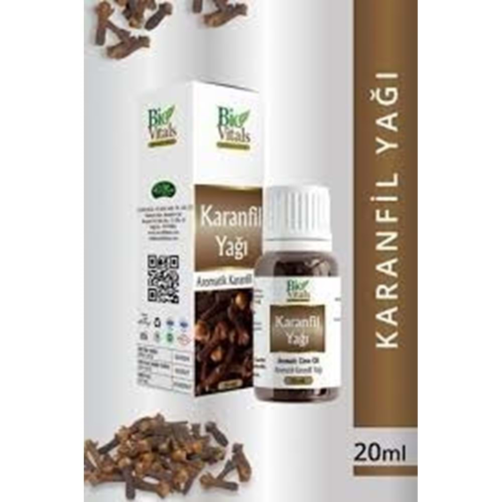 BİO VİTALS KARANFİL YAĞI 20 ML