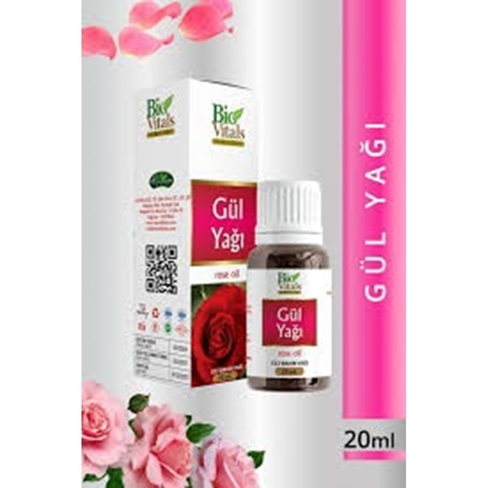 BİO VİTALS GÜL YAĞI 20 ML