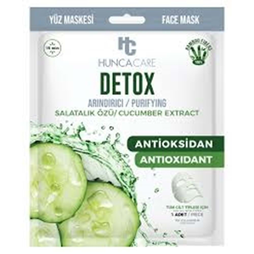 HUNCACARE DETOX/ARINDIRICI KAĞIT MASKE