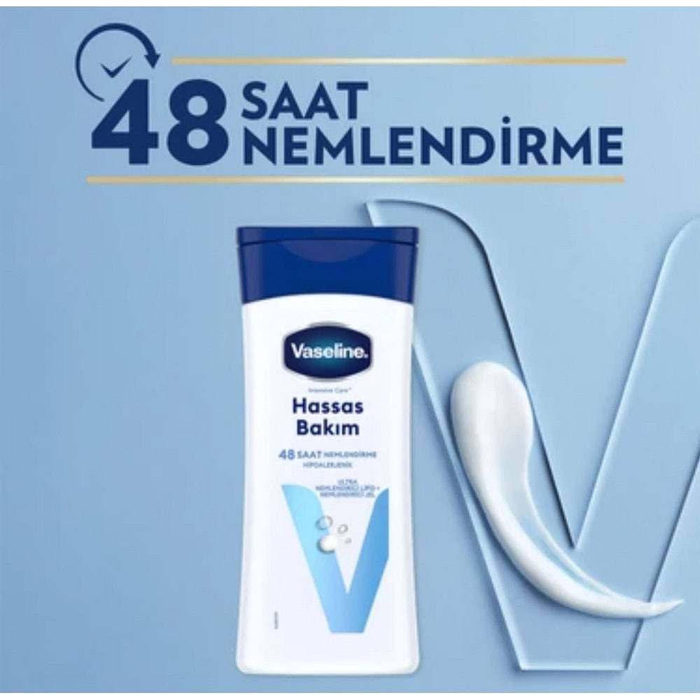 VASELİNE HASSAS BAKIM LOSYON (KURU-ÇOK KURU CİLTLER /200 ML)