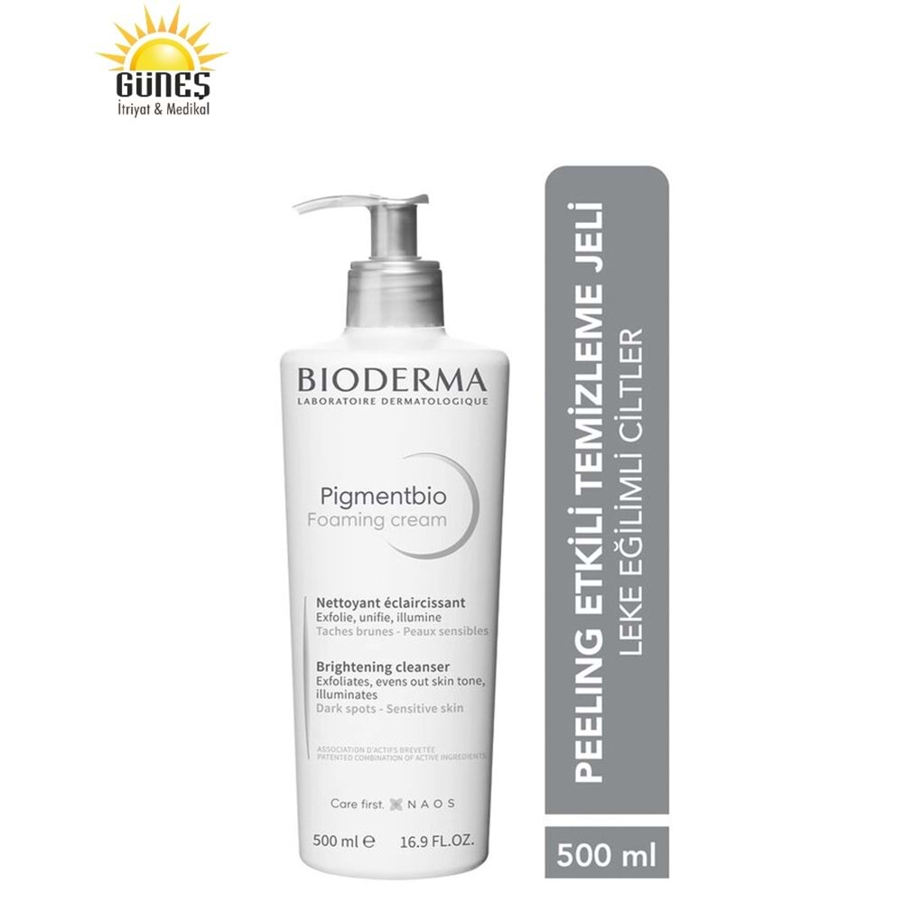 BİODERMA PİGMENTBİO FOAMİNG CREAM 500 ML ( LEKE EĞİLİMLİ CİLTLER İÇİN TEMİZLEME JELİ )