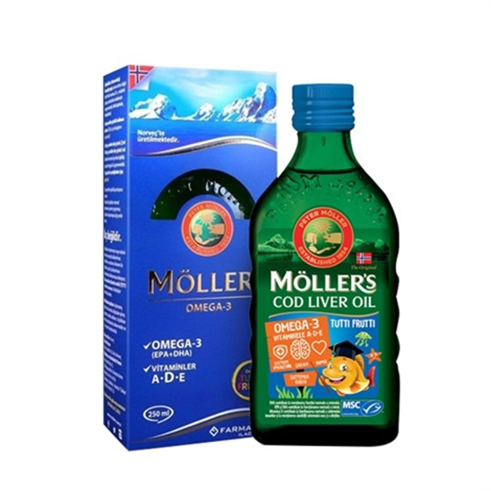 MÖLLER'S OMEGA-3 BALIK YAĞI ŞURUBU 250 ML ( TUTTİ FURUTTİ )