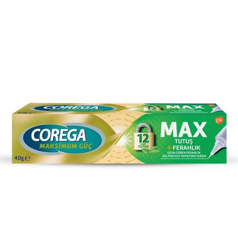 COREGA DİŞ PROTEZİ YAPIŞTIRICI MAX. TUTUŞ FERAHLIK 40 GR