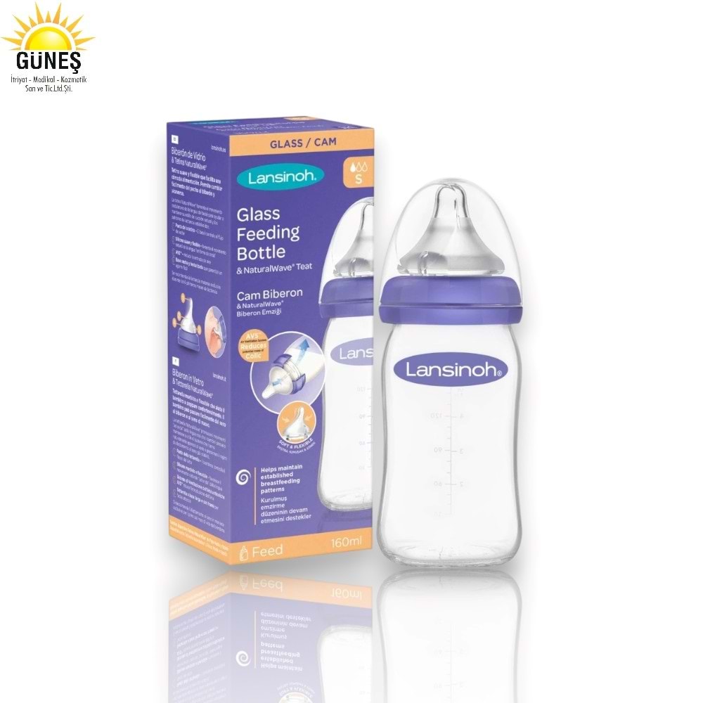 LANSİNOH CAM BİBERON 160 ML