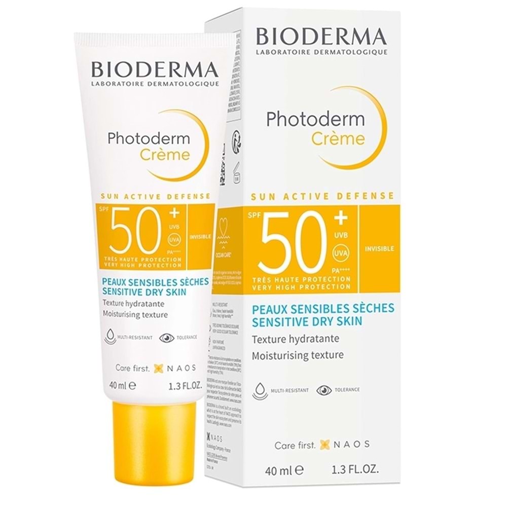 BİODERMA PHOTODERM CREME GÜNEŞ KREMİ SPF 50+ 40 ML ( KURU VE ÇOK KURU CİLTLER İÇİN )