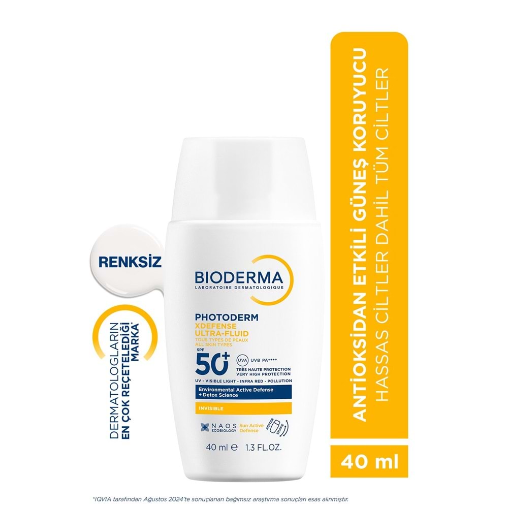 BİODERMA PHOTODERM X DEFENSE GÜNEŞ KREMİ SPF 50+ 40 ML ( TÜM CİLTLER İÇİN ANTİOKSİDAN ETKİLİ / RENKSİZ )